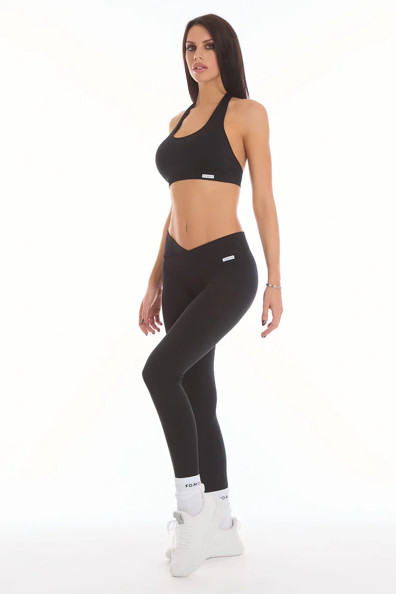 Leggings Push Up Vita Bassa Venere Nero