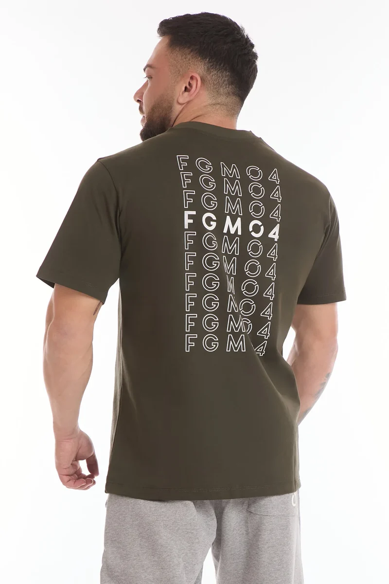 T-Shirt Uomo Statement Verde Militare