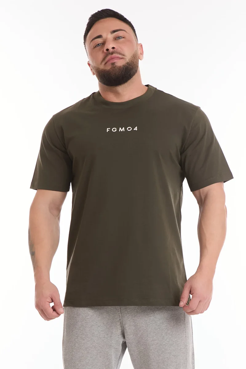 T-Shirt Uomo Statement Verde Militare