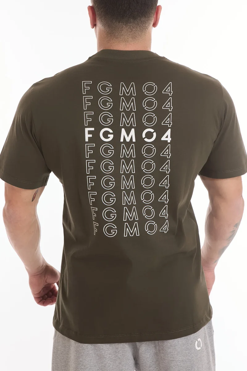 T-Shirt Uomo Statement Verde Militare