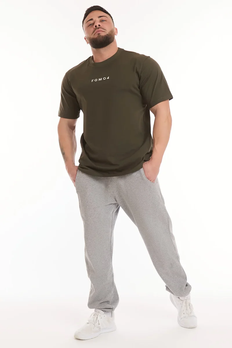 T-Shirt Uomo Statement Verde Militare