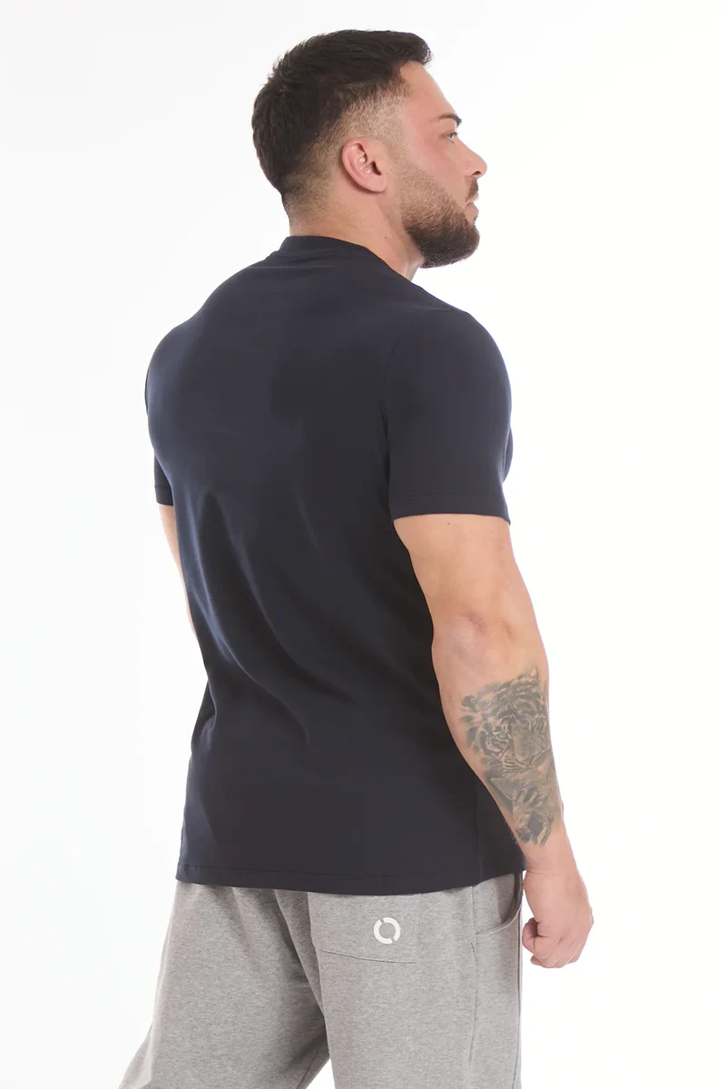 T-Shirt Uomo Stripe FGM04 Blu