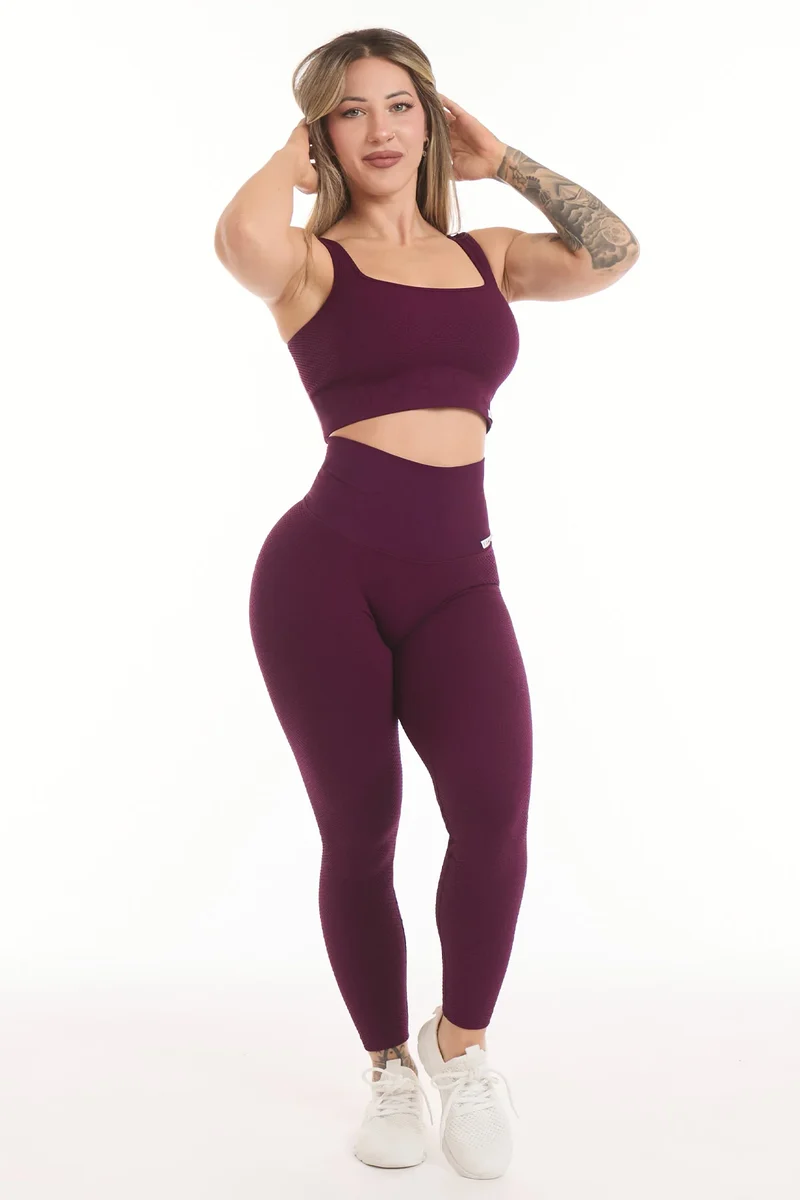 Leggings Push Up Bubble CryoFIR Dark Purple