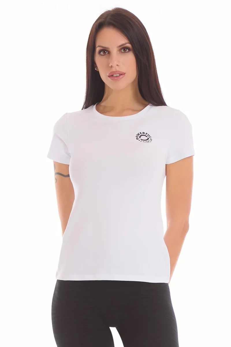 T-Shirt Fit Bunny FGM04 Bianco