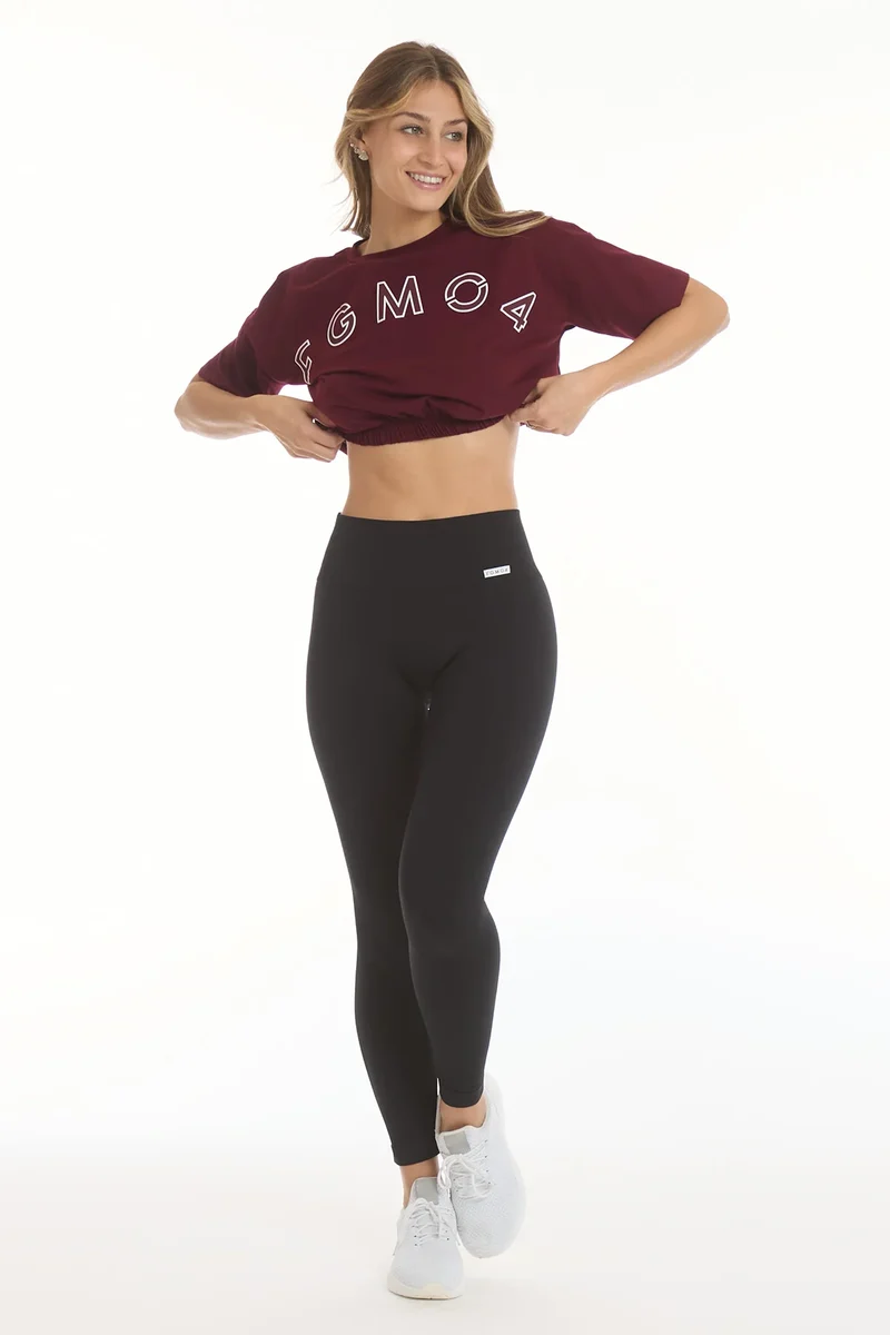 T-Shirt Crop Academy FGM04 Prugna