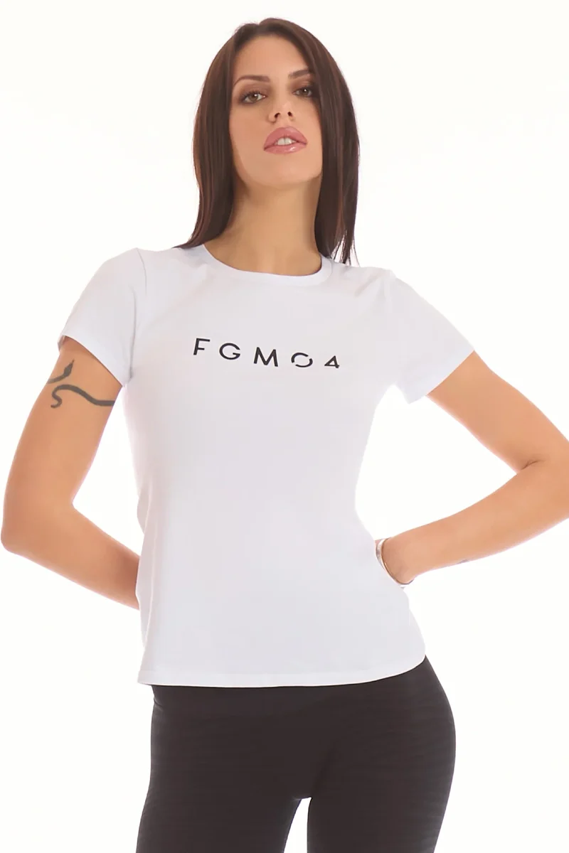 T-Shirt Essential FGM04 Bianco