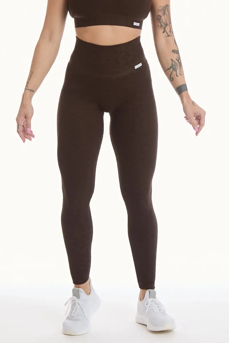 Leggings Push Up Materia Caffè