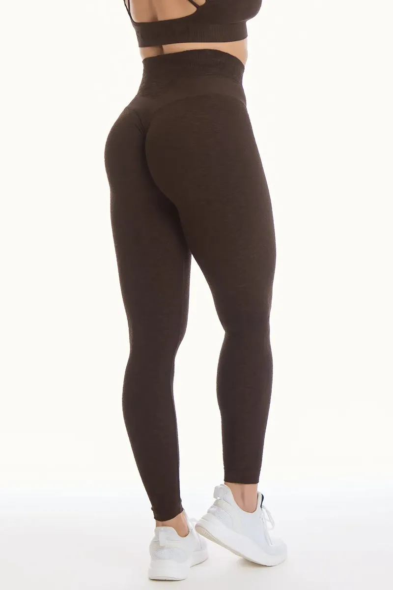 Leggings Push Up Materia Caffè