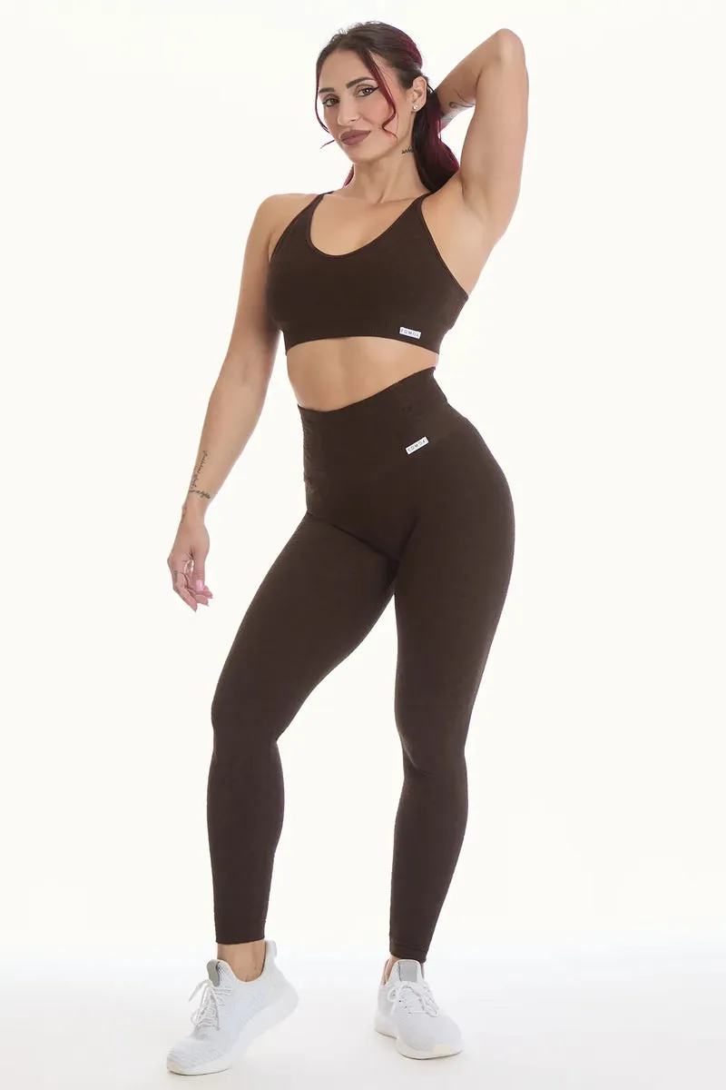 Leggings Push Up Materia Caffè