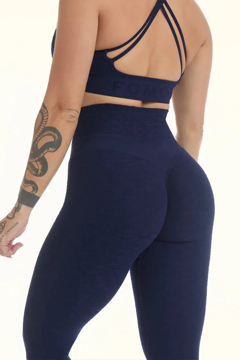 Leggings Push Up Materia Blu Notte