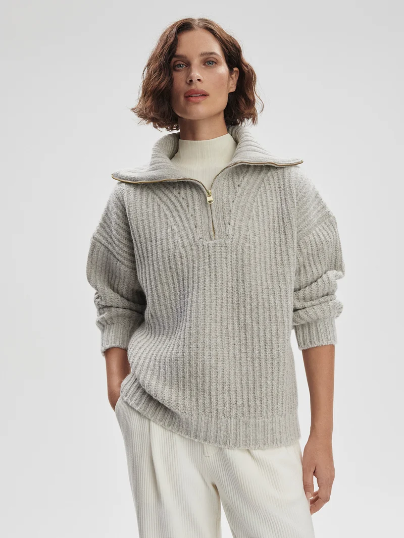 Flora Half Zip Soft Sweater