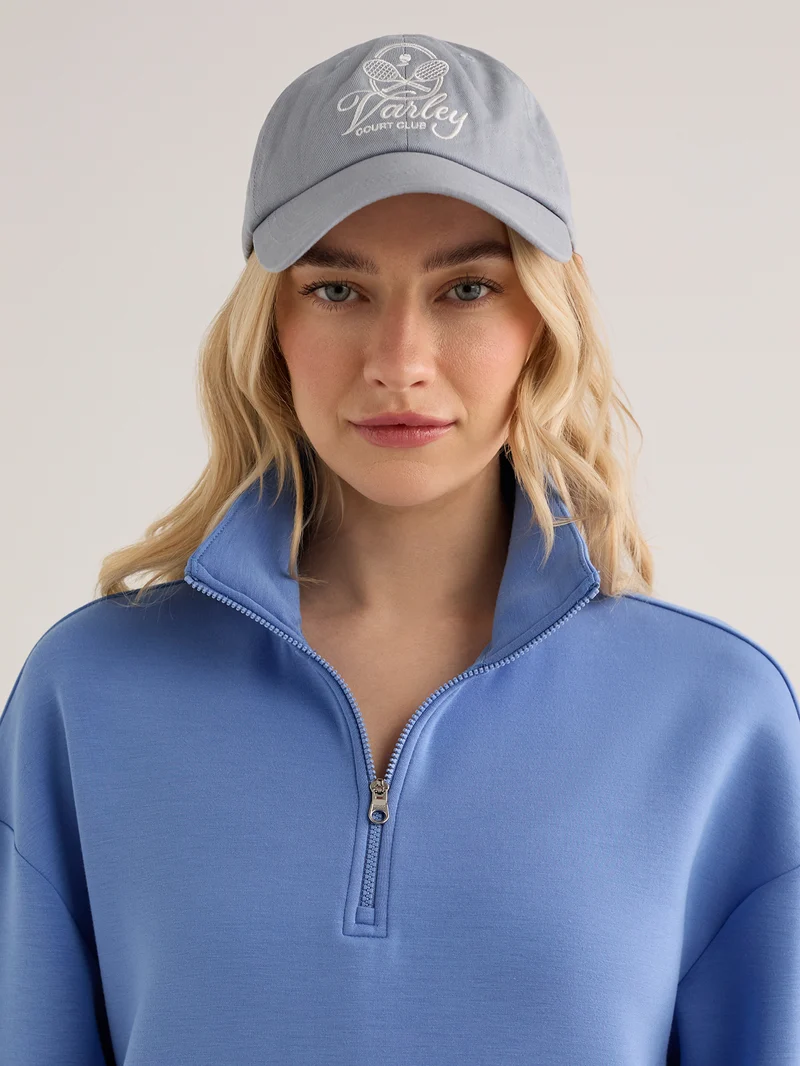 Sian Cropped Half-Zip Sweat