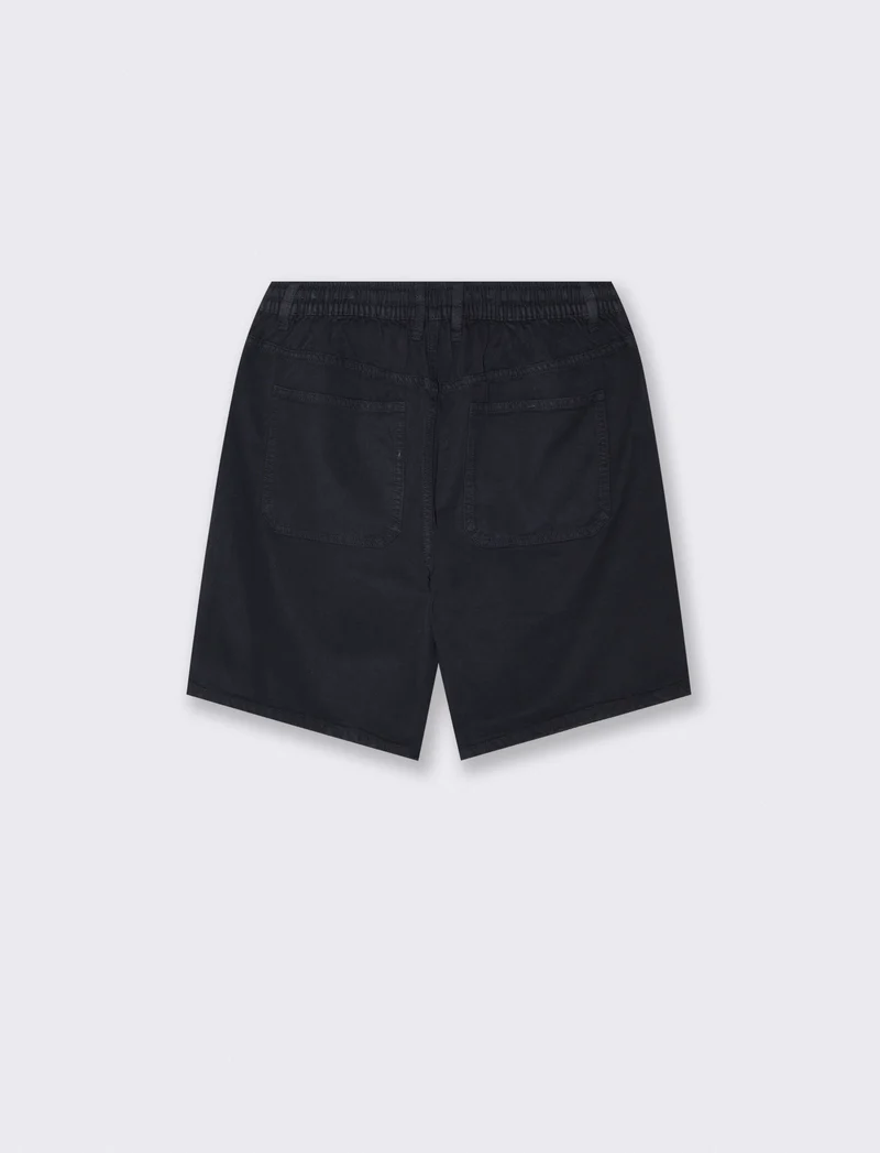 Bermuda Jogger Lyocell Cotone Denim - Blu