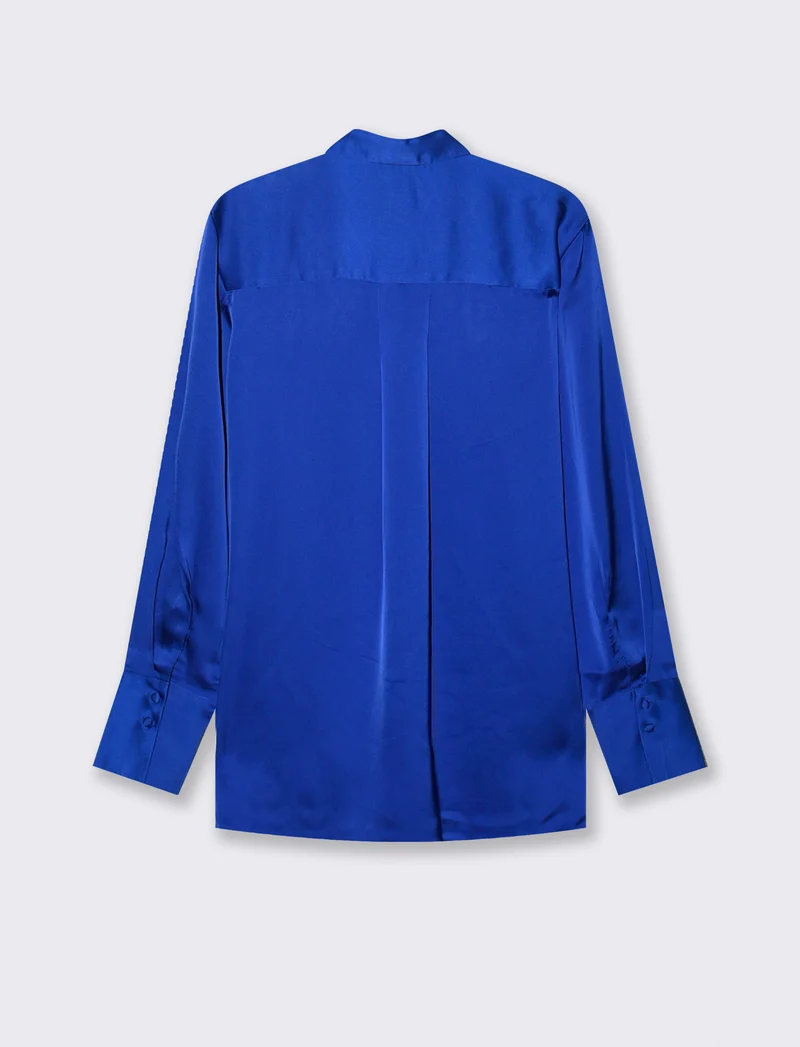 Camicia Maniche Lunghe Regular - Blu royal