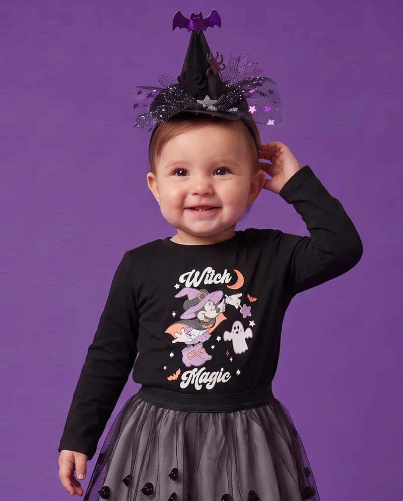 T shirt Halloween Disney con personaggi - Nero