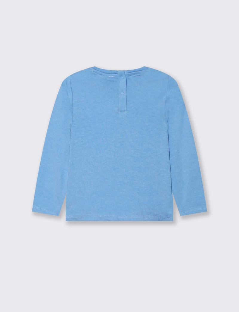 Tshirt Disney Stitch maniche lunghe - Azzurro
