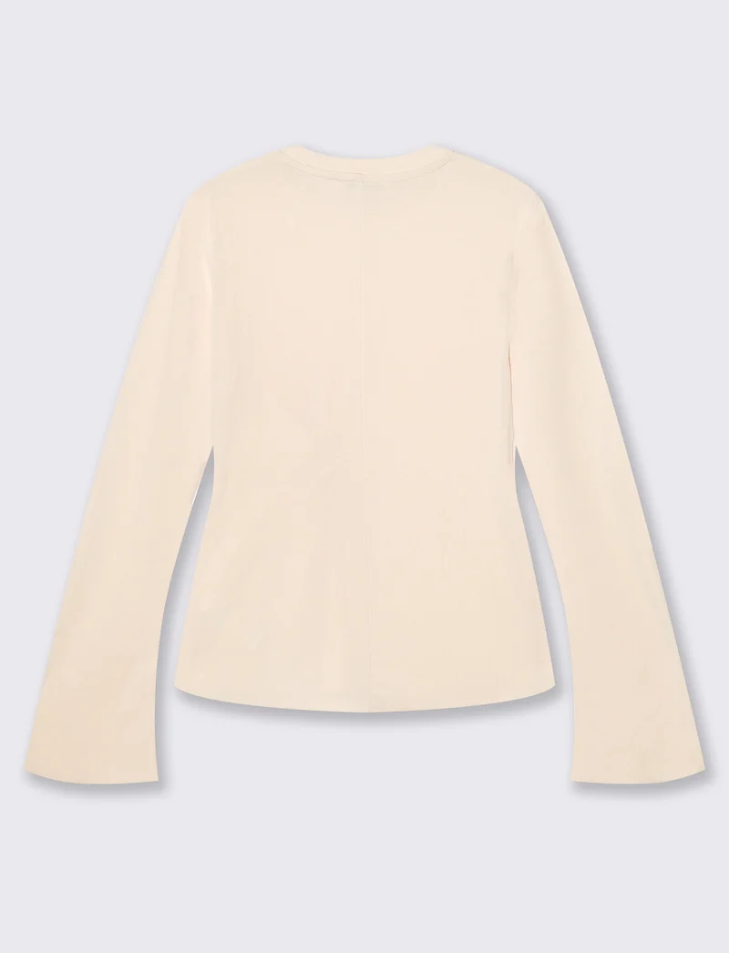 t-shirt ml nodo - Beige ecru
