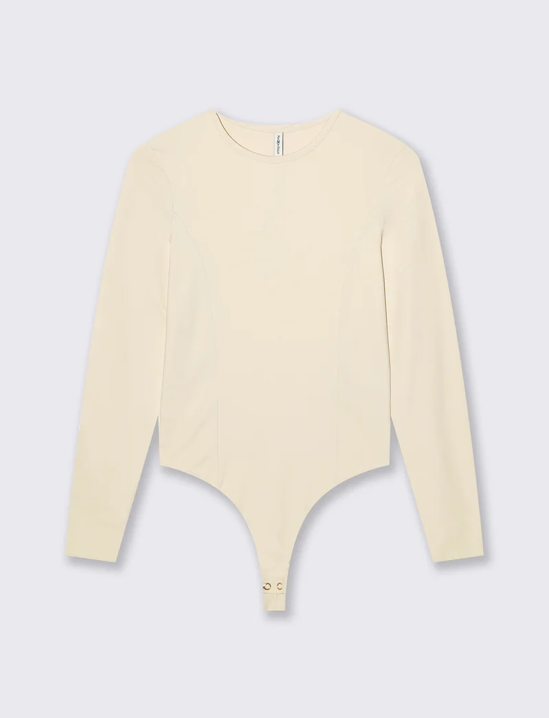 t-shirt ml body - Beige ecru