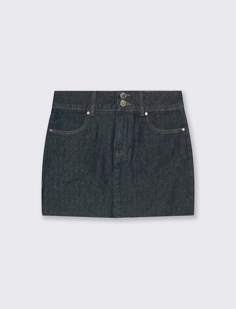 gonna mini - DENIM SCURO