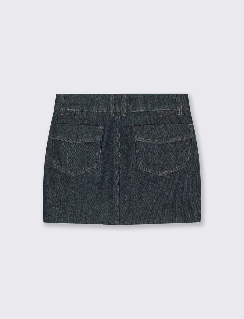 gonna mini - DENIM SCURO