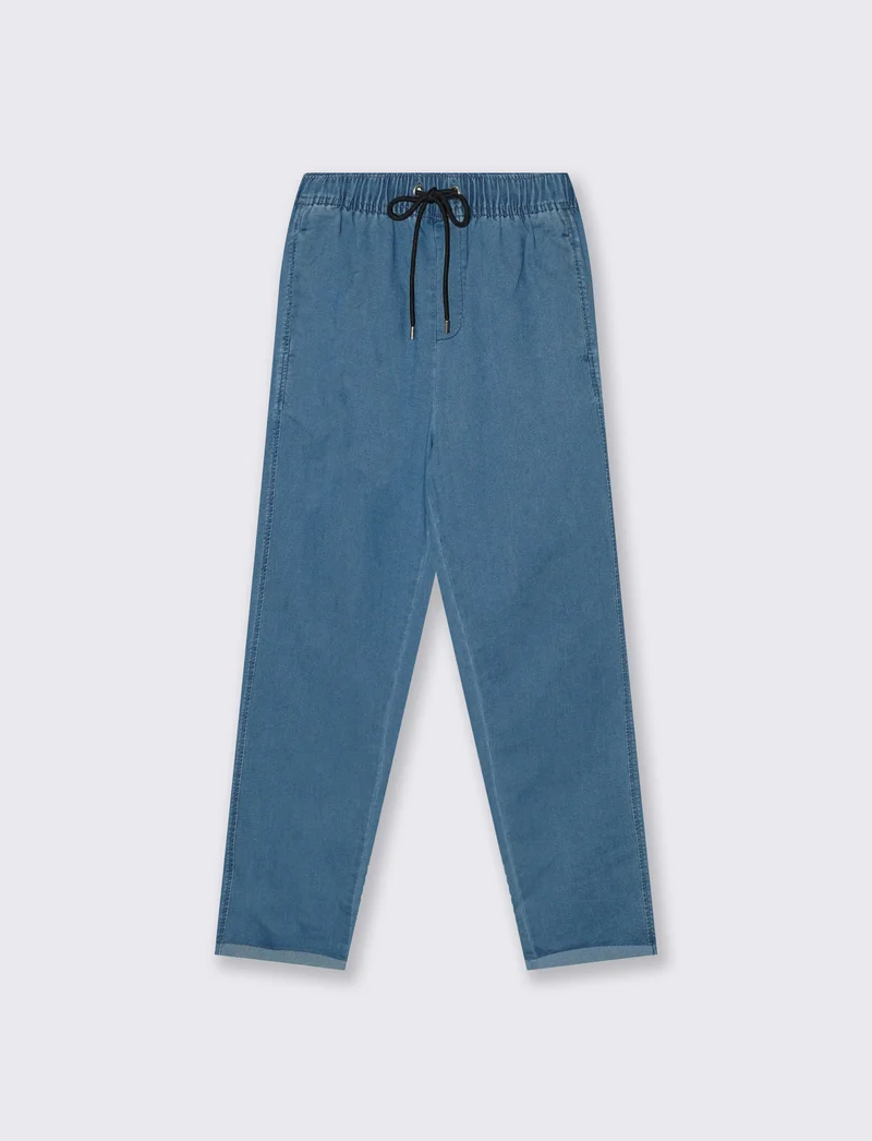 PANTALONE DONNA CON LACCETTO - Denim