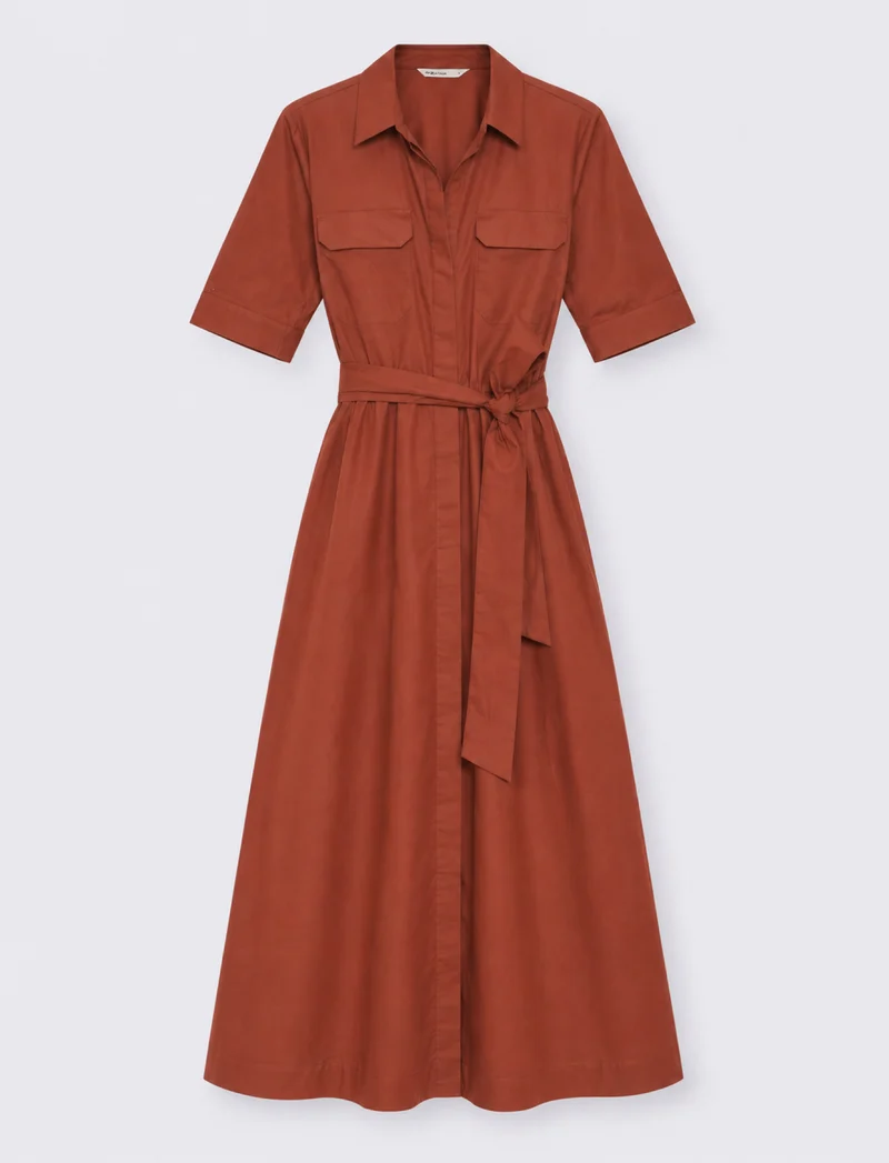 vestito lungo donna - coccio