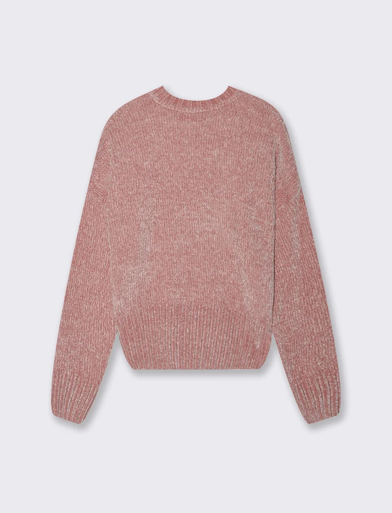 MAGLIA IN CINIGLIA - Rosa antico