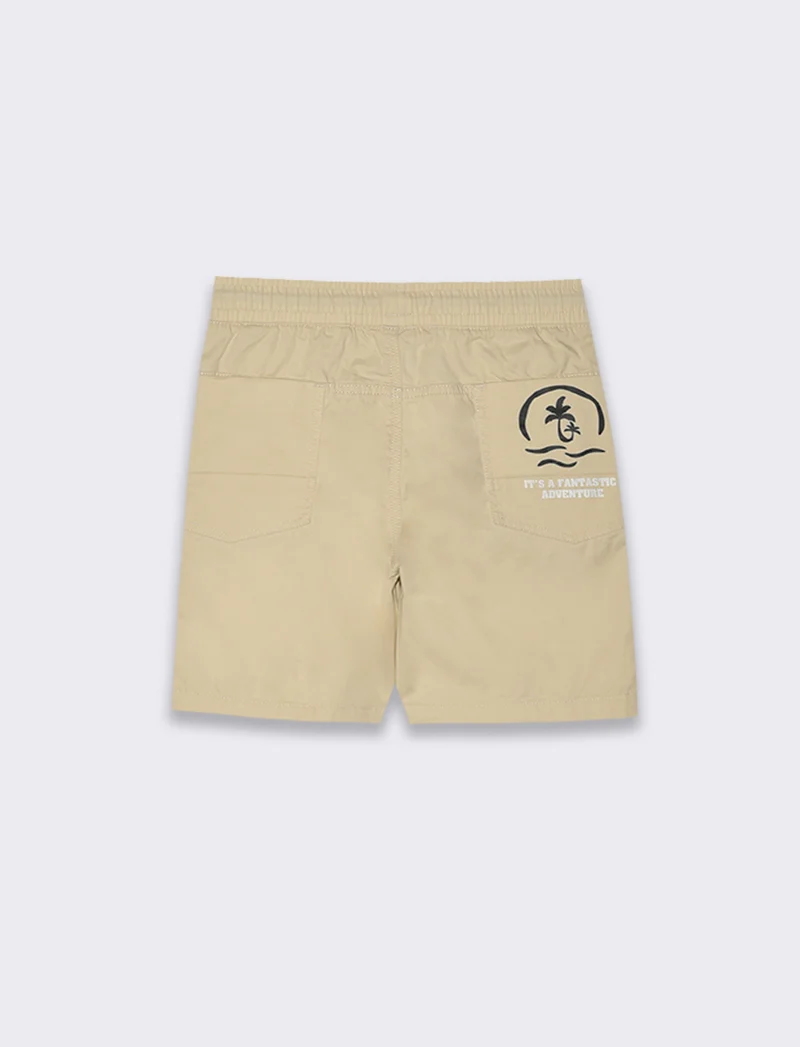 Bermuda in cotone da bambino - Beige