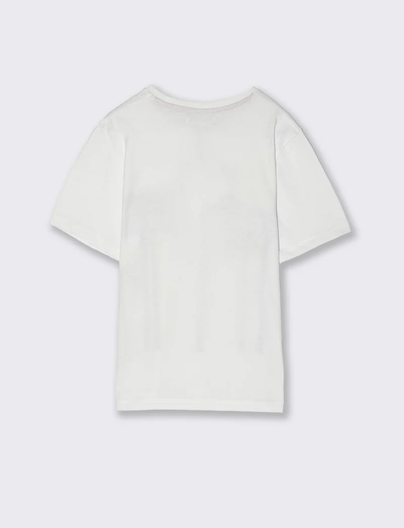 T-shirt con stampe Palme da bambino - Bianco