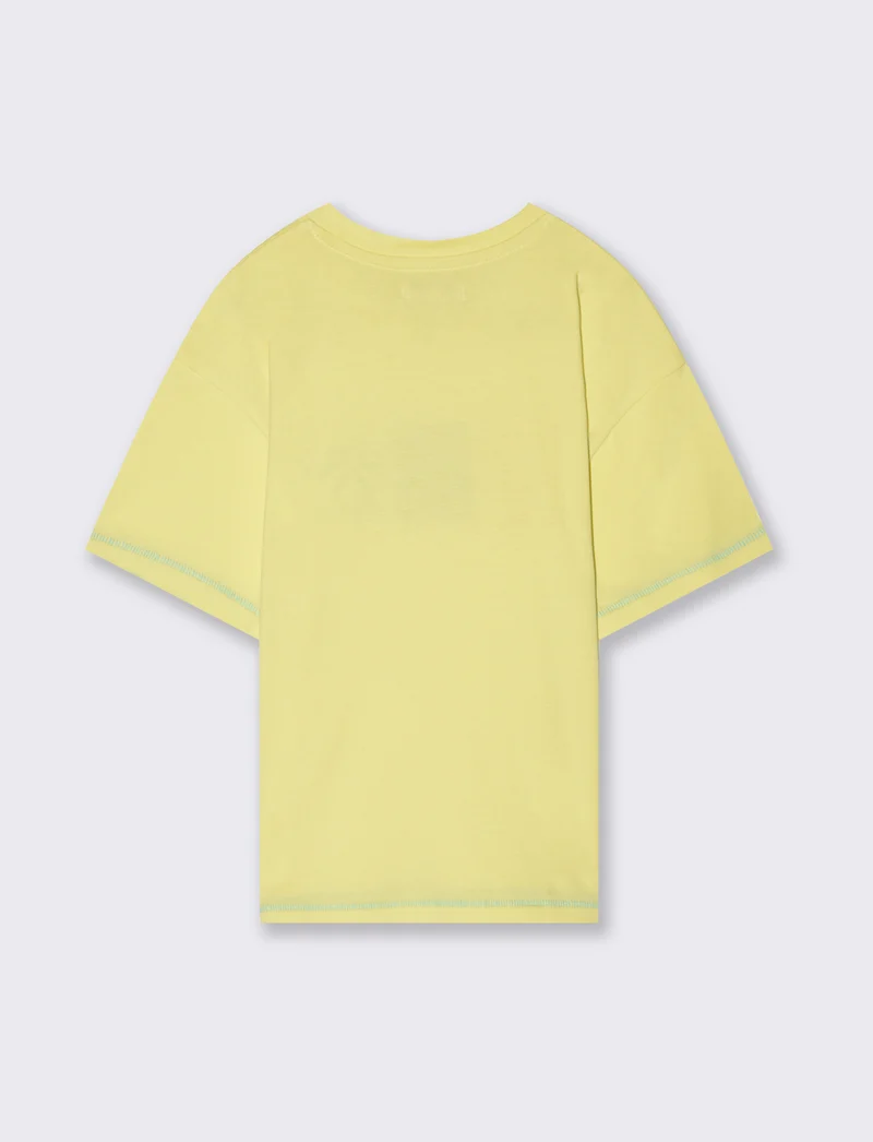 T-shirt in jersey da bambino - Giallo