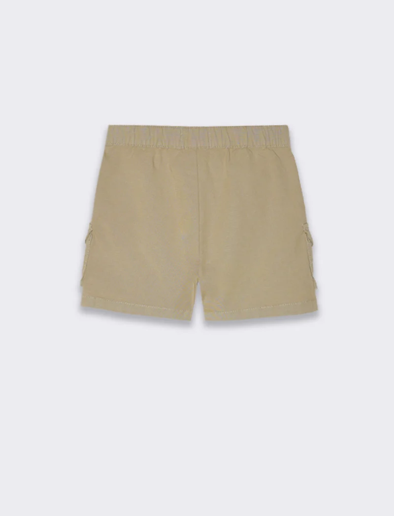 Bermuda con tasconi da neonato - Beige