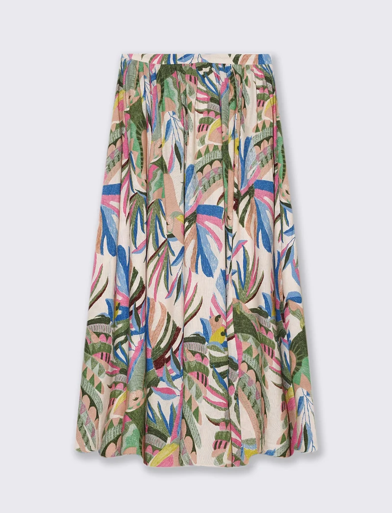 Gonna lunga con tasche da donna - var 1