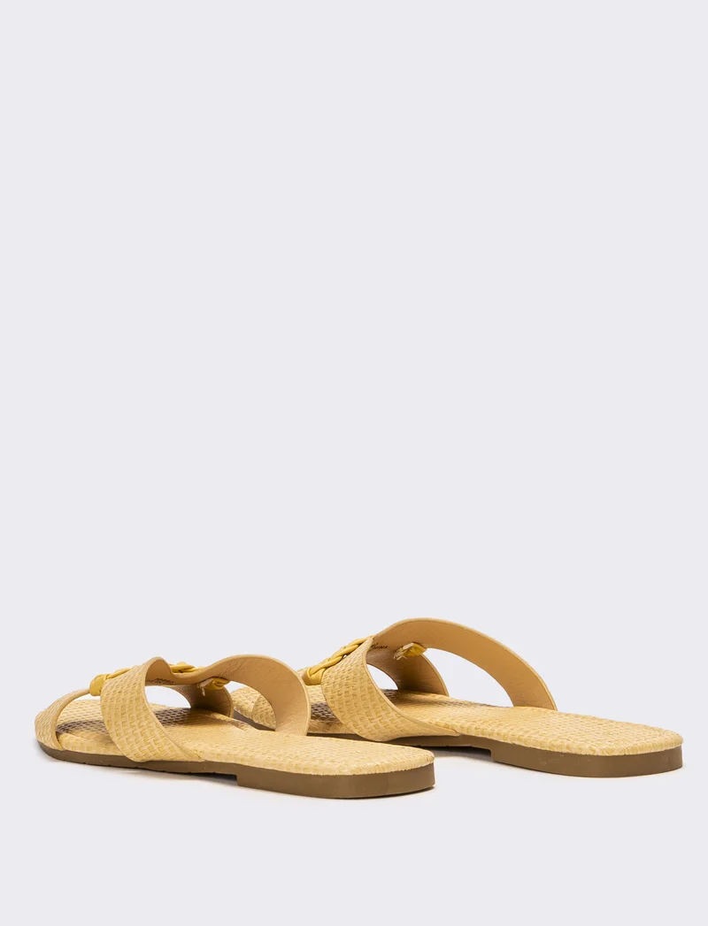Sandalo da donna intrecciate - Beige