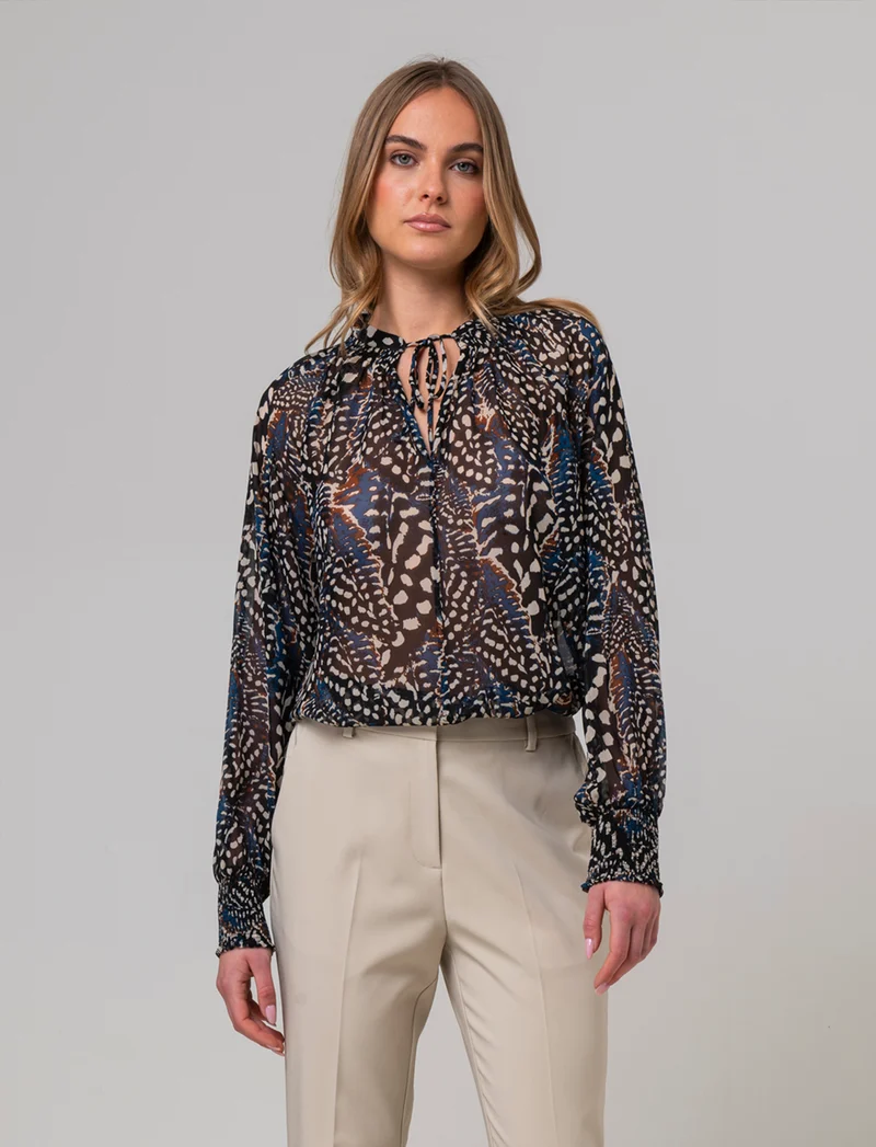 Casacca con collo alla coreana da donna - var 2