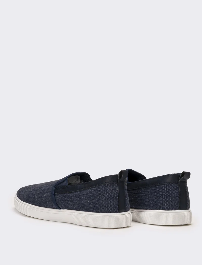 Slip-on da uomo in canvas - Blu