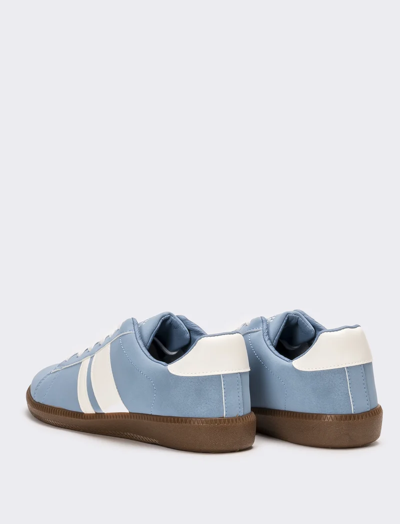 Sneakers scamosciata da uomo - Azzurro