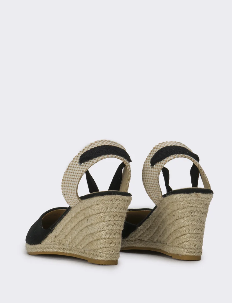 Sandalo Espadrillas da donna - Nero