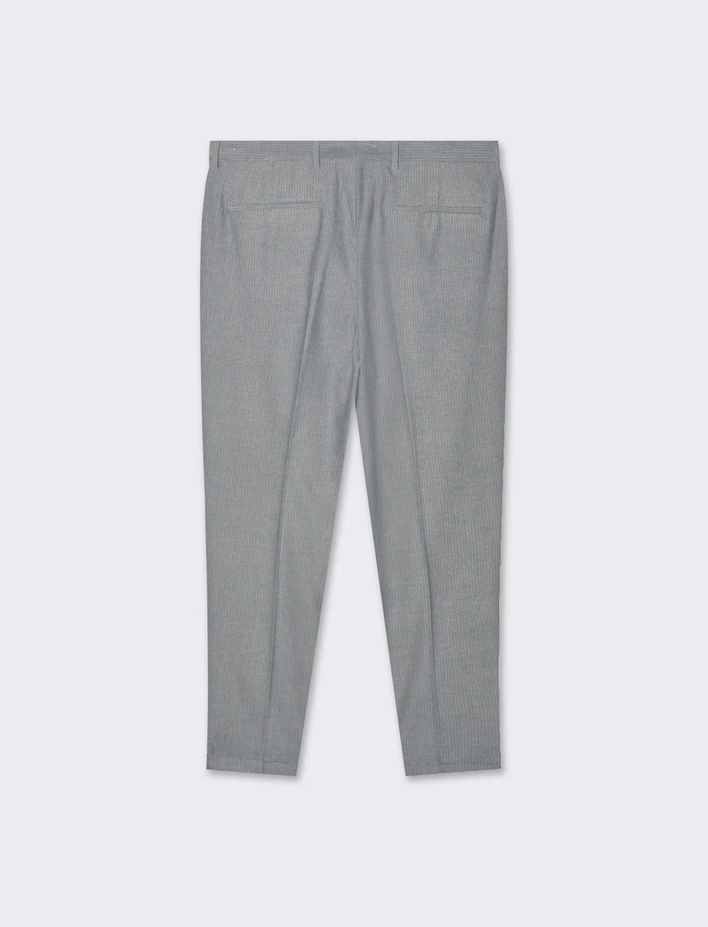 Pantaloni da completo tessuto strutturato da uomo - Bluette