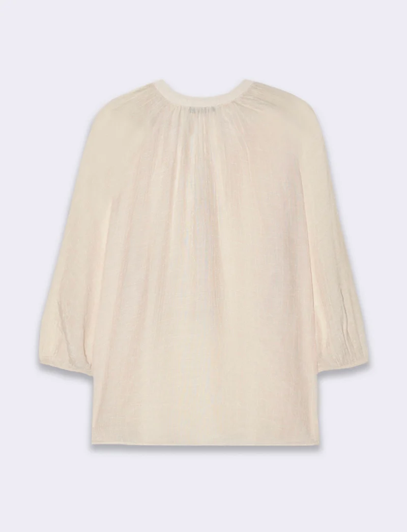 Casacca con manica a 3/4 da donna - Bianco panna