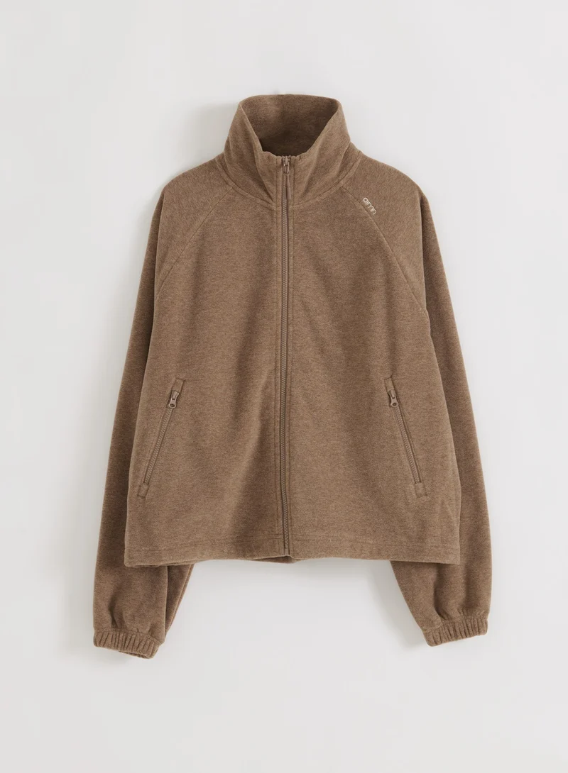 Hazelnut Fleece Zip Jacket