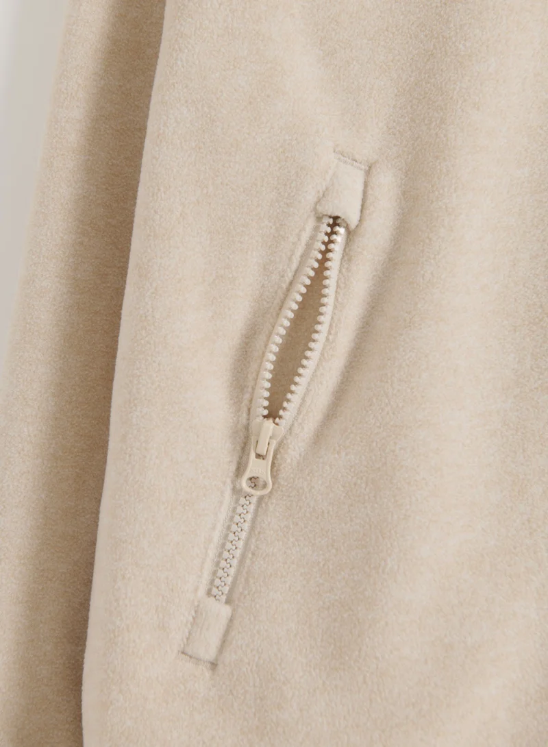 Sand Fleece Zip Jacket