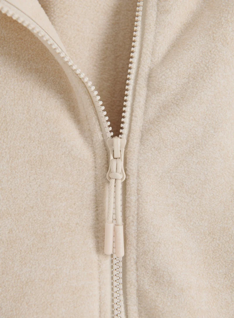 Sand Fleece Zip Jacket