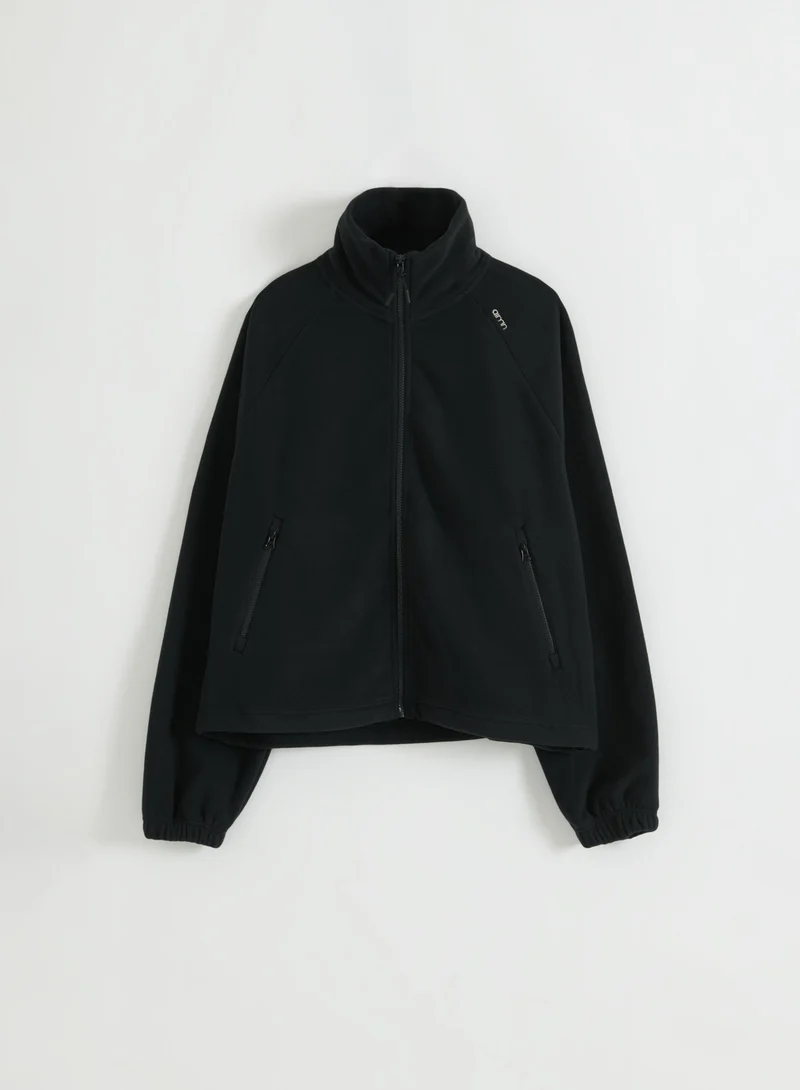 Black Fleece Zip Jacket