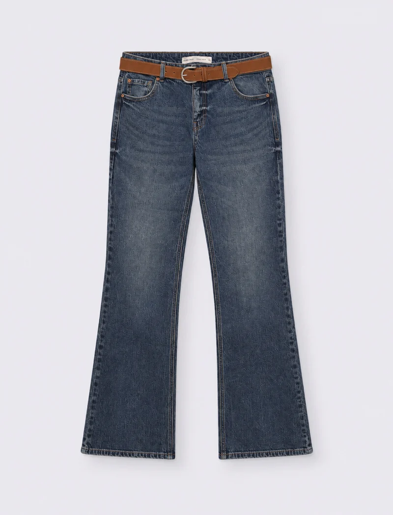 Jeans a vita bassa - DENIM SCURO