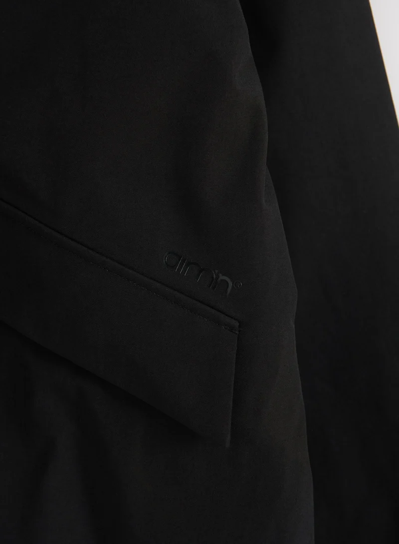 Black Waterproof Hood Jacket
