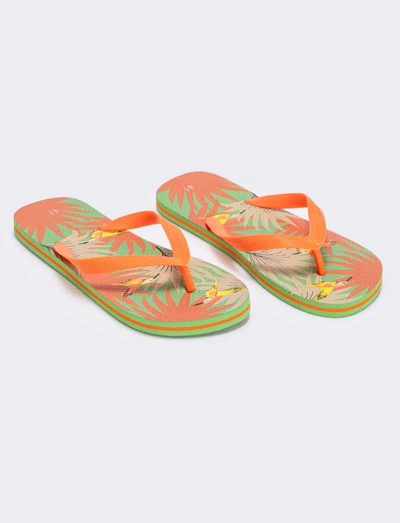 Infradito tropicali da uomo in pvc - Arancio