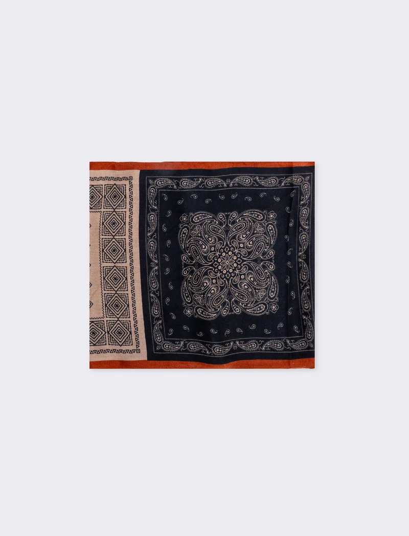 Foulard rettangolare fantasia - Multicolore