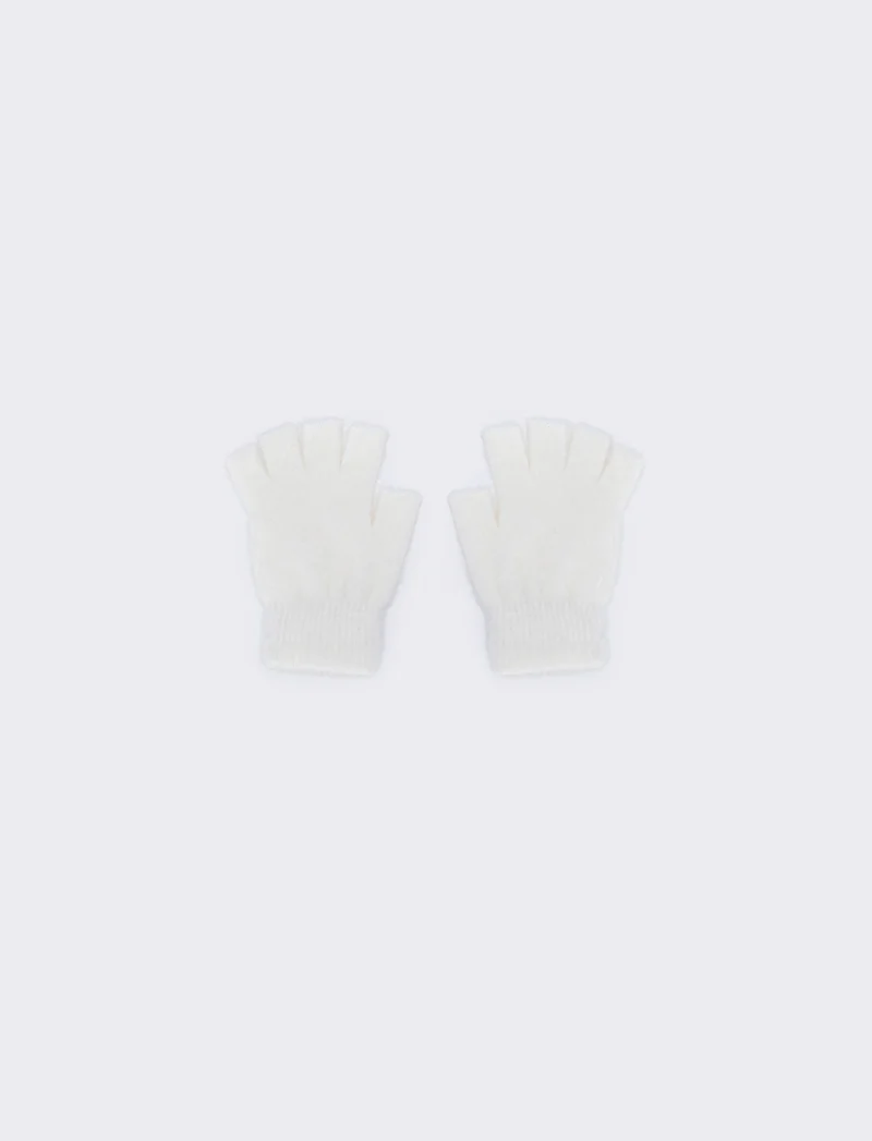 Guanti senza dito eleganti - Bianco sporco