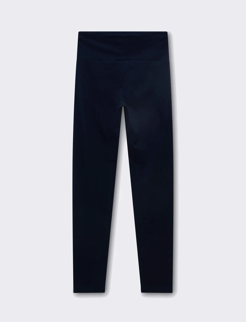 Leggins basico vita alta da donna - Blu