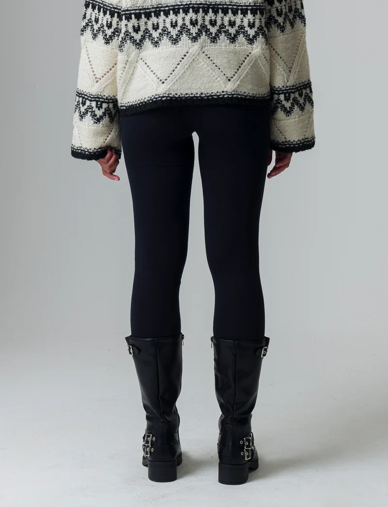 Leggings basico da donna - Nero